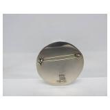 Round Sterling Silver Taxco Brooch w/Onyx