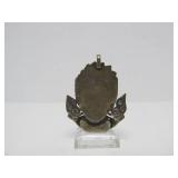 Awesome Vintage Chinese Silver Dragon Pendant w/Turquoise #1