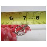 Multi-Strand Pink Cluster Coral Necklace w/Sterling Silver