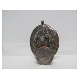 Awesome Vintage Chinese Silver Dragon Pendant #2