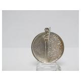 Modernist Sterling Silver & Tiger Eye Pendant