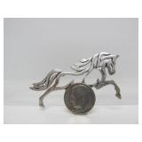Unworn Sterling Silver Horse Brooch