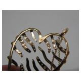 Gold Plated Sterling Silver Heart Pendant Necklace