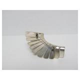 Large Sterling Silver Taxco Wing Brooch