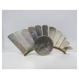 Large Sterling Silver Taxco Wing Brooch