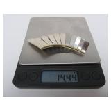 Large Sterling Silver Taxco Wing Brooch