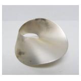 Large Sterling Silver 3D Sculptural Brooch