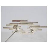 Signed Sculptural Modernist Brooch Pendant by Aaron Rubenstein