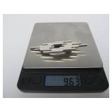 Signed Sculptural Modernist Brooch Pendant by Aaron Rubenstein