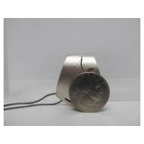 Excellent Pierced & Brushed Sterling Silver Pendant Necklace