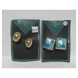 2 Sets of Unworn Elysium Sterling Silver Earrings