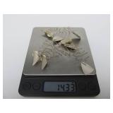 2 Sets of Signed Sterling Silver Abstract Modernist Fish Earrings - Signed Cole