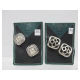 2 Sets of Unworn Elysium Sterling Silver Earrings