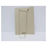 Unworn Retro Vintage MAR Sterling Silver Pendant Necklace w/Pearl