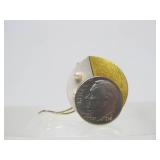 2 Wonderful Signed Sterling Silver & 24K Gold Earring Sets