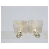 2 Wonderful Signed Sterling Silver & 24K Gold Earring Sets