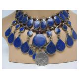 Lovely Vintage Middle Eastern Necklace w/Lapis