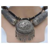 Large Ornate Vintage Yemeni / Middle Eastern Necklace