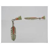 Great Looking Pair of Sterling Silver Native American Inlaid Feather Earrings