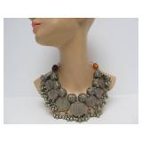 Wonderful Large Antique Bedouin Full of Large Genuine Silver Old Coins