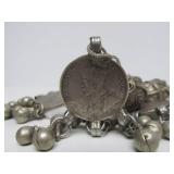 Wonderful Large Antique Bedouin Full of Large Genuine Silver Old Coins