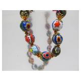 Beautiful NOS Vintage Murano Glass Double Strand Beaded Bracelet- New with Tags