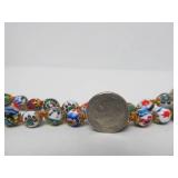 Beautiful NOS Vintage Murano Glass Double Strand Beaded Bracelet- New with Tags