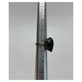 Sterling Silver Ring w/LARGE Faceted Smoky Quartz