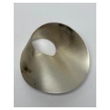 Large Sterling Silver 3D Sculptural Brooch