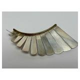 Large Sterling Silver Taxco Wing Brooch