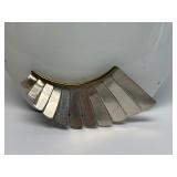 Large Sterling Silver Taxco Wing Brooch
