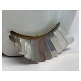 Large Sterling Silver Taxco Wing Brooch