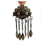 Antique Turkman Genuine Silver Pendant
