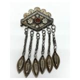Antique Turkman Genuine Silver Pendant