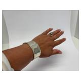 Large Sterling Silver Cuff Bracelet #1