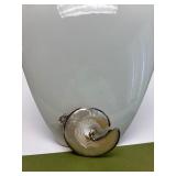 Large Sterling Silver & Iridescent Shell Pendant