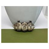 Vintage Hand Carved Tribal Bone Pendant w/Faces