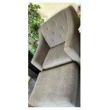 Armchair - Grey Tufted Upholstered Accent (matches Lots #5 & #6)