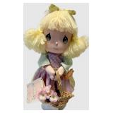 Precious Moments Dolls (Lot of 3) - 2 Dolls & Moments Last Forever Book by Laura C. Martin