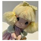 Precious Moments Dolls (Lot of 3) - 2 Dolls & Moments Last Forever Book by Laura C. Martin