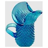 L.E. Smith Divided Dish & Empoli Vintage Glass Decanter