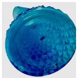 L.E. Smith Divided Dish & Empoli Vintage Glass Decanter