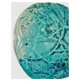 Anchor Hocking & Jeanette Vintage Glass Bowls with Decorative Press Pattern Set of 2