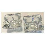 Assorted 12 piece Crystal Diamond-Cut Glassware Collection - Vases, Candle Holder, Bowls, Sugar & Creamer including Fostoria