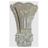 Assorted Crystal Diamond-Cut Glassware Set with Vase, Lidded Compote & Coupe Glasses including Fostoria