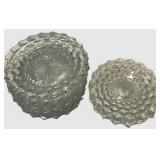Fostoria American Clear Crystal Cut Glass Plates