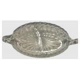 Crystal Cut Glassware Set - Compote Dishes & Candlestick Holders including Fostoria American Clear