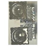 Orrefors SE-38040 Crystal Candlesticks