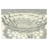 Crystal Glass Diamond-Cut Bowls with Salt & Pepper Shakers and More including Fostoria