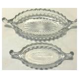 Crystal Glass Diamond-Cut Bowls with Salt & Pepper Shakers and More including Fostoria